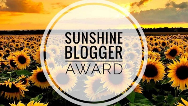 Sunshine Blogger Award 2020 logo