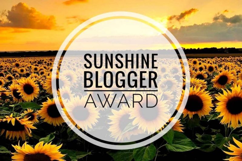 Sunshine Blogger Award 2020 logo