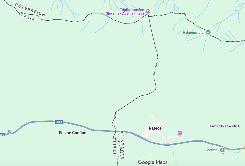 Triplice frontiera: Italia - Austria - Slovenia